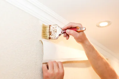 Pose de papier peint à Hitte — revêtements muraux et toiles de verre